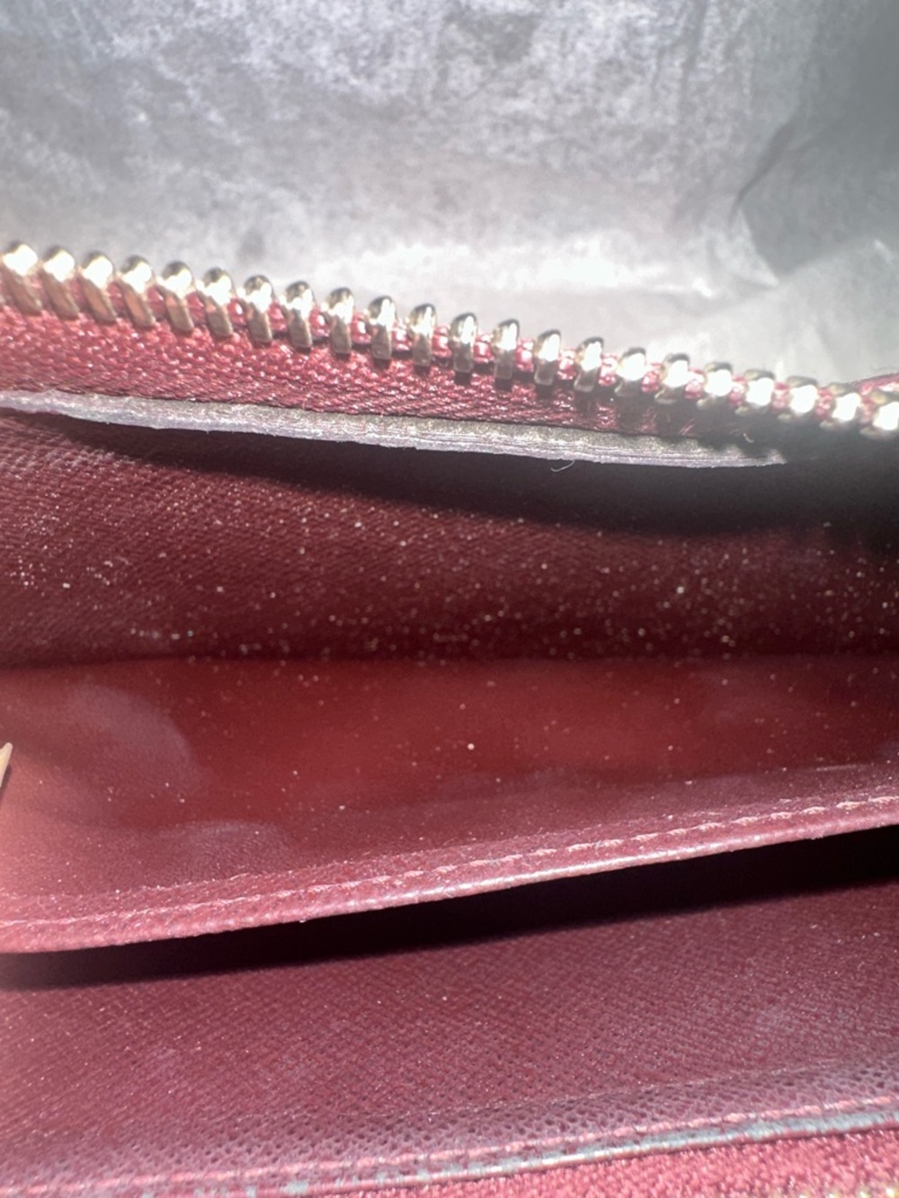 Louis Vuitton Zippy Epi Long Wallet in Burgundy EUC & COA - Picture 10 of 16